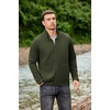image:imageCOOFANDY Mens Lightweight Varsity Jacket Casual Bomber Jackets Waffle Zip Up Sweatshirts with PocketArmy Green