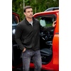 image:imageCOOFANDY Mens Lightweight Varsity Jacket Casual Bomber Jackets Waffle Zip Up Sweatshirts with PocketBlack
