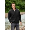image:imageCOOFANDY Mens Lightweight Varsity Jacket Casual Bomber Jackets Waffle Zip Up Sweatshirts with PocketBlack