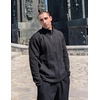 image:imageCOOFANDY Mens Lightweight Varsity Jacket Casual Bomber Jackets Waffle Zip Up Sweatshirts with PocketBlack