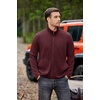 image:imageCOOFANDY Mens Lightweight Varsity Jacket Casual Bomber Jackets Waffle Zip Up Sweatshirts with PocketDark Red