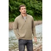 image:imageCOOFANDY Mens Lightweight Varsity Jacket Casual Bomber Jackets Waffle Zip Up Sweatshirts with PocketKahki