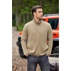 image:imageCOOFANDY Mens Lightweight Varsity Jacket Casual Bomber Jackets Waffle Zip Up Sweatshirts with PocketKahki