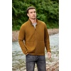 image:imageCOOFANDY Mens Lightweight Varsity Jacket Casual Bomber Jackets Waffle Zip Up Sweatshirts with PocketLight Brown