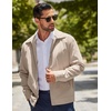 image:imageCOOFANDY Mens Lightweight Zip Up Jacket Eisenhower Work Office Jackets Casual Golf Outwear