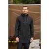 image:imageCOOFANDY Mens Long Raincoat Ligtweight Rain Jacket Waterproof Outdoor Jackets with HoodBlack