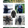 image:imageCOOFANDY Mens Long Raincoat Ligtweight Rain Jacket Waterproof Outdoor Jackets with HoodBlack