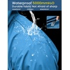 image:imageCOOFANDY Mens Long Raincoat Ligtweight Rain Jacket Waterproof Outdoor Jackets with HoodBlue