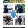 image:imageCOOFANDY Mens Long Raincoat Ligtweight Rain Jacket Waterproof Outdoor Jackets with HoodBlue