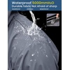 image:imageCOOFANDY Mens Long Raincoat Ligtweight Rain Jacket Waterproof Outdoor Jackets with HoodCharcoal Grey