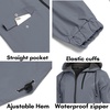image:imageCOOFANDY Mens Long Raincoat Ligtweight Rain Jacket Waterproof Outdoor Jackets with HoodCharcoal Grey