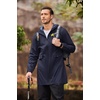 image:imageCOOFANDY Mens Long Raincoat Ligtweight Rain Jacket Waterproof Outdoor Jackets with HoodNavy Blue