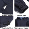 image:imageCOOFANDY Mens Long Raincoat Ligtweight Rain Jacket Waterproof Outdoor Jackets with HoodNavy Blue