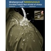 image:imageCOOFANDY Mens Long Raincoat Ligtweight Rain Jacket Waterproof Outdoor Jackets with HoodOlive Green