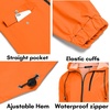 image:imageCOOFANDY Mens Long Raincoat Ligtweight Rain Jacket Waterproof Outdoor Jackets with HoodOrange