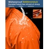 image:imageCOOFANDY Mens Long Raincoat Ligtweight Rain Jacket Waterproof Outdoor Jackets with HoodOrange