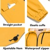 image:imageCOOFANDY Mens Long Raincoat Ligtweight Rain Jacket Waterproof Outdoor Jackets with HoodYellow