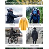 image:imageCOOFANDY Mens Long Raincoat Ligtweight Rain Jacket Waterproof Outdoor Jackets with HoodYellow