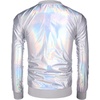image:imageCOOFANDY Mens Metallic Jacket 70s Disco Dance Party Costume Shiny Varsity Zipper Baseball Bomber JacketMulticolored