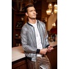 image:imageCOOFANDY Mens Metallic Jacket 70s Disco Dance Party Costume Shiny Varsity Zipper Baseball Bomber JacketSequined Laser Silver