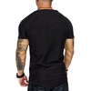 image:imageCOOFANDY Mens Muscle TShirt Pleated Raglan Sleeve Bodybuilding Gym Tee Short Sleeve Fashion Workout Shirts Hipster ShirtBlack