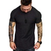 image:imageCOOFANDY Mens Muscle TShirt Pleated Raglan Sleeve Bodybuilding Gym Tee Short Sleeve Fashion Workout Shirts Hipster ShirtBlack