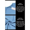 image:imageCOOFANDY Mens Muscle TShirt Pleated Raglan Sleeve Bodybuilding Gym Tee Short Sleeve Fashion Workout Shirts Hipster ShirtClear Blue