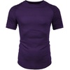 image:imageCOOFANDY Mens Muscle TShirt Pleated Raglan Sleeve Bodybuilding Gym Tee Short Sleeve Fashion Workout Shirts Hipster ShirtDark Purple