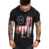 image:imageCOOFANDY Mens Muscle TShirt Pleated Raglan Sleeve Bodybuilding Gym Tee Short Sleeve Fashion Workout Shirts Hipster ShirtIndependence Day Series1
