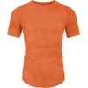 image:imageCOOFANDY Mens Muscle TShirt Pleated Raglan Sleeve Bodybuilding Gym Tee Short Sleeve Fashion Workout Shirts Hipster ShirtOrange