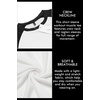 image:imageCOOFANDY Mens Muscle TShirt Pleated Raglan Sleeve Bodybuilding Gym Tee Short Sleeve Fashion Workout Shirts Hipster ShirtPattern3 White  Black