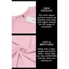 image:imageCOOFANDY Mens Muscle TShirt Pleated Raglan Sleeve Bodybuilding Gym Tee Short Sleeve Fashion Workout Shirts Hipster ShirtPink