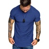 image:imageCOOFANDY Mens Muscle TShirt Pleated Raglan Sleeve Bodybuilding Gym Tee Short Sleeve Fashion Workout Shirts Hipster ShirtType1  Blue