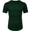 image:imageCOOFANDY Mens Muscle TShirt Pleated Raglan Sleeve Bodybuilding Gym Tee Short Sleeve Fashion Workout Shirts Hipster ShirtType1  Dark Green