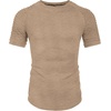 image:imageCOOFANDY Mens Muscle TShirt Pleated Raglan Sleeve Bodybuilding Gym Tee Short Sleeve Fashion Workout Shirts Hipster ShirtType1  Khaki