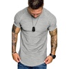 image:imageCOOFANDY Mens Muscle TShirt Pleated Raglan Sleeve Bodybuilding Gym Tee Short Sleeve Fashion Workout Shirts Hipster ShirtType1  Light Grey