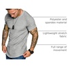 image:imageCOOFANDY Mens Muscle TShirt Pleated Raglan Sleeve Bodybuilding Gym Tee Short Sleeve Fashion Workout Shirts Hipster ShirtType1  Light Grey