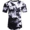 image:imageCOOFANDY Mens Muscle TShirt Pleated Raglan Sleeve Bodybuilding Gym Tee Short Sleeve Fashion Workout Shirts Hipster ShirtType1  Pattern1 Tie Dye