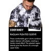 image:imageCOOFANDY Mens Muscle TShirt Pleated Raglan Sleeve Bodybuilding Gym Tee Short Sleeve Fashion Workout Shirts Hipster ShirtType1  Pattern1 Tie Dye