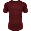 image:imageCOOFANDY Mens Muscle TShirt Pleated Raglan Sleeve Bodybuilding Gym Tee Short Sleeve Fashion Workout Shirts Hipster ShirtType1  Wine Red