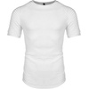 image:imageCOOFANDY Mens Muscle TShirt Pleated Raglan Sleeve Bodybuilding Gym Tee Short Sleeve Fashion Workout Shirts Hipster ShirtWhite