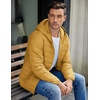 image:imageCOOFANDY Mens Packable Puffer Jacket Lightweight Hooded Insulated Winter Coat Windproof Zipper Down JacketYellow