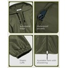 image:imageCOOFANDY Mens Packable Rain Jacket Lightweight Waterproof Raincoat with Hood Outdoor Rain Gear Travel Hiking CyclingArmy Green