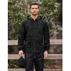 image:imageCOOFANDY Mens Packable Rain Jacket Lightweight Waterproof Raincoat with Hood Outdoor Rain Gear Travel Hiking CyclingBlack