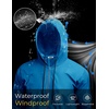 image:imageCOOFANDY Mens Packable Rain Jacket Lightweight Waterproof Raincoat with Hood Outdoor Rain Gear Travel Hiking CyclingBlue