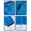 image:imageCOOFANDY Mens Packable Rain Jacket Lightweight Waterproof Raincoat with Hood Outdoor Rain Gear Travel Hiking CyclingBlue