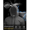 image:imageCOOFANDY Mens Packable Rain Jacket Lightweight Waterproof Raincoat with Hood Outdoor Rain Gear Travel Hiking CyclingDark Grey