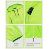 image:imageCOOFANDY Mens Packable Rain Jacket Lightweight Waterproof Raincoat with Hood Outdoor Rain Gear Travel Hiking CyclingGreen