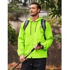image:imageCOOFANDY Mens Packable Rain Jacket Lightweight Waterproof Raincoat with Hood Outdoor Rain Gear Travel Hiking CyclingGreen