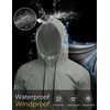 image:imageCOOFANDY Mens Packable Rain Jacket Lightweight Waterproof Raincoat with Hood Outdoor Rain Gear Travel Hiking CyclingGrey